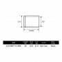 Justace Front Handle for TCP -XCH28MT-K15BK