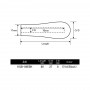  Justace Separate rear EVA handle KGB-08EBK