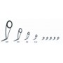 Fuji T2-KLTG Size 20H9KB Rod Guide Torzite Titanium Set