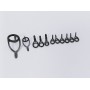 Fuji T2-KWTG Size 10/11KT Rod Guide Torzite Titanium Set