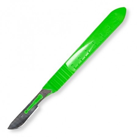 Thread Razor, Burnishing Tool, Ruler - Green